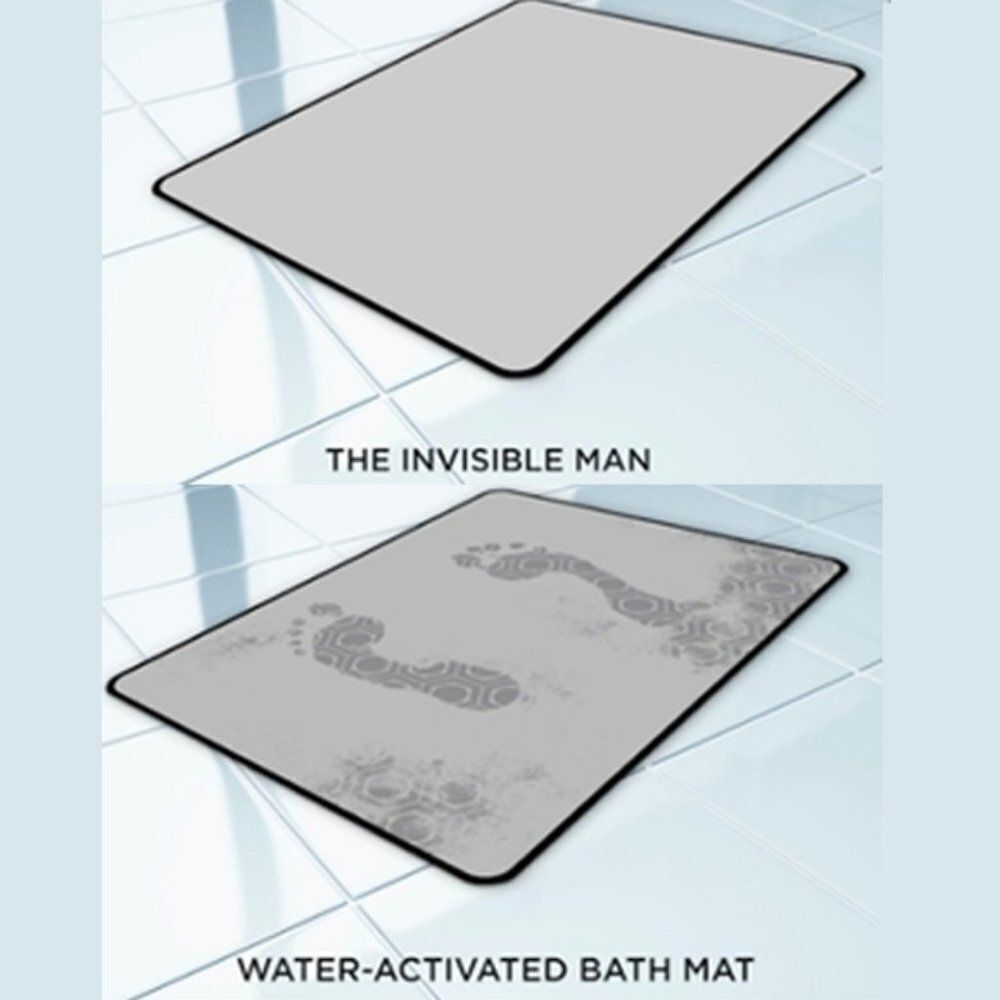 The Invisible Man Water Activated Bath Mat‎